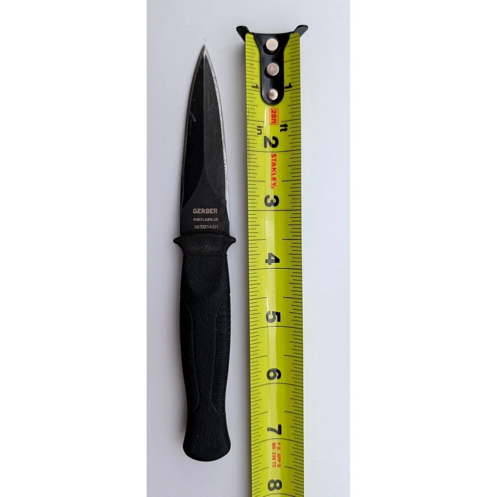 Gerber Guardian Back-Up Boot Knife Tactical Fixed Blade 0870814 D1 Black Sheath